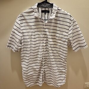 Men's Striped Short Sleeve Shirt